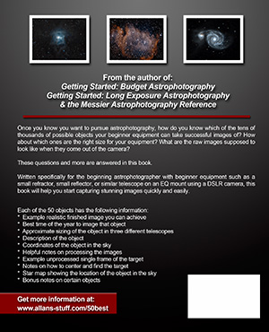 50 best astrophotography targets back cover